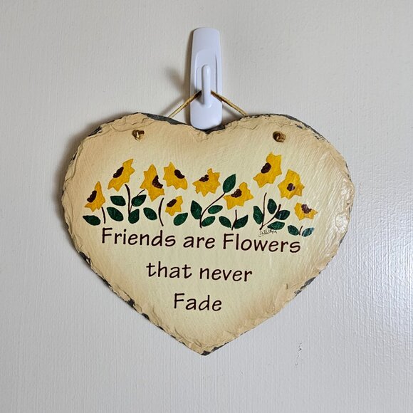 Plain Jane Friends Slate Wall Plaque Sign - Picture 3 of 4